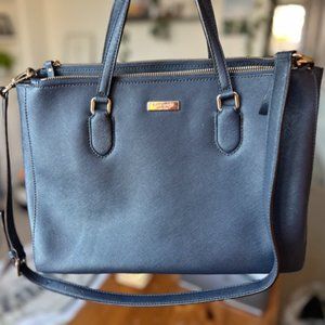 Kate Spade Navy Leather Commuter Bag / Work Tote- Like new! $100